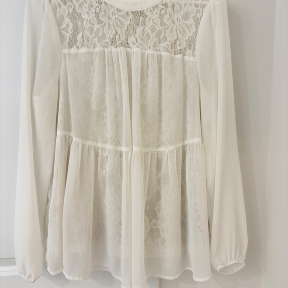 Airy Lace Blouse, Large, Torrid - Picture 3 of 10